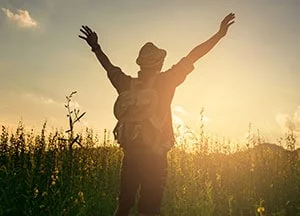 Chiropractic Pooler GA Man In The Sun Person standing in the sunset.