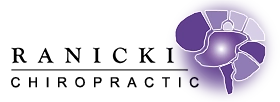 Ranicki Chiropractic Wellness Center purple sidebar logo.